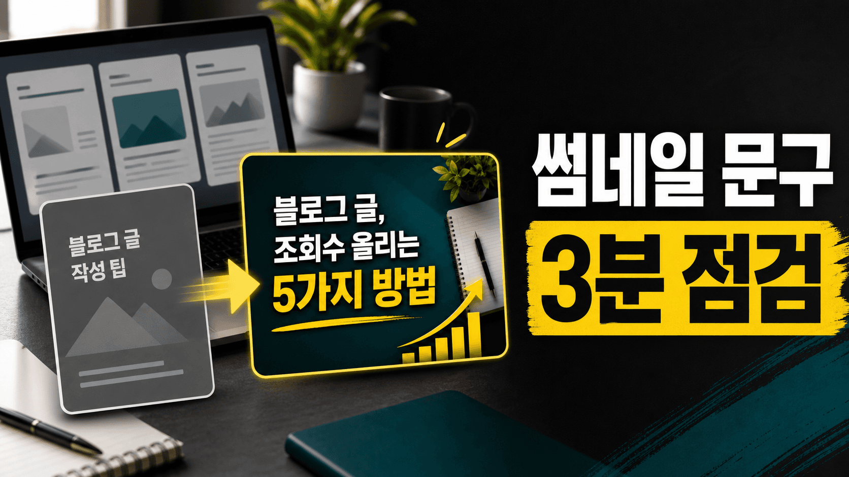 블로그 썸네일 문구가 밋밋할 때 3분 만에 클릭 이유 7개 뽑는 ChatGPT 프롬프트