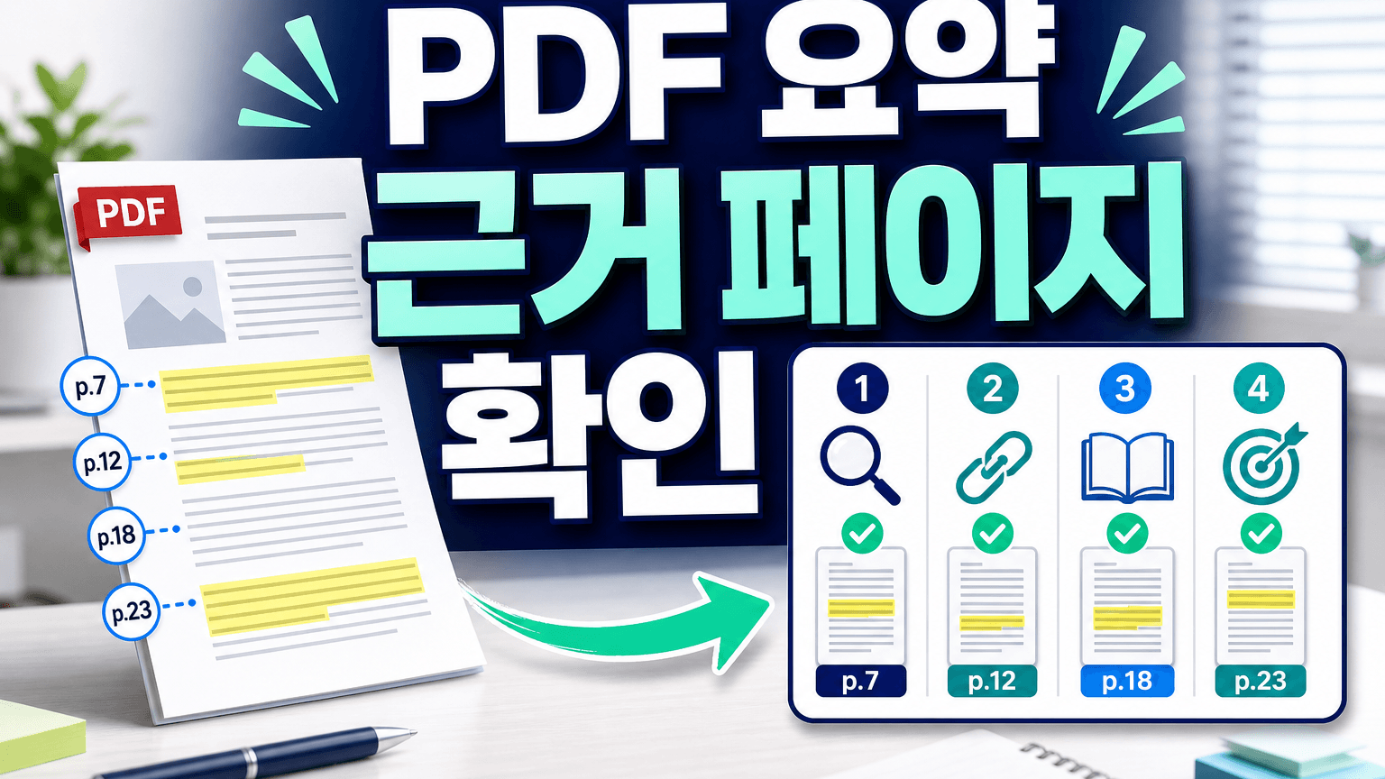 ChatGPT PDF 요약이 맞는지 불안할 때, 근거 페이지까지 뽑는 검수 프롬프트