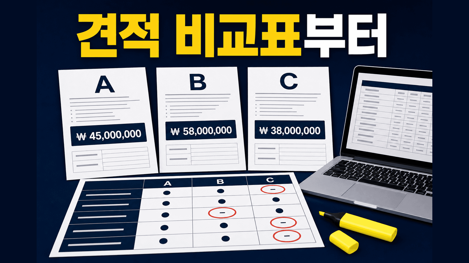 외주 견적서가 제각각일 때, ChatGPT 비교표 프롬프트 대표 이미지