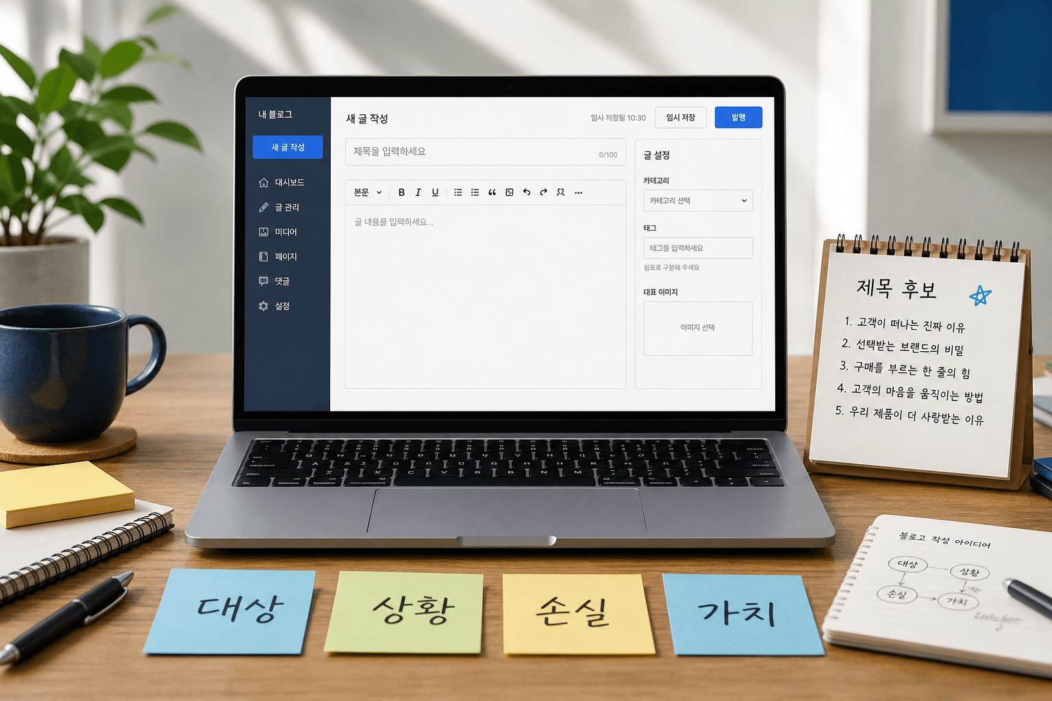 워드프레스 글 제목을 넓은 키워드에서 롱테일 제목으로 바꾸는 작업 흐름