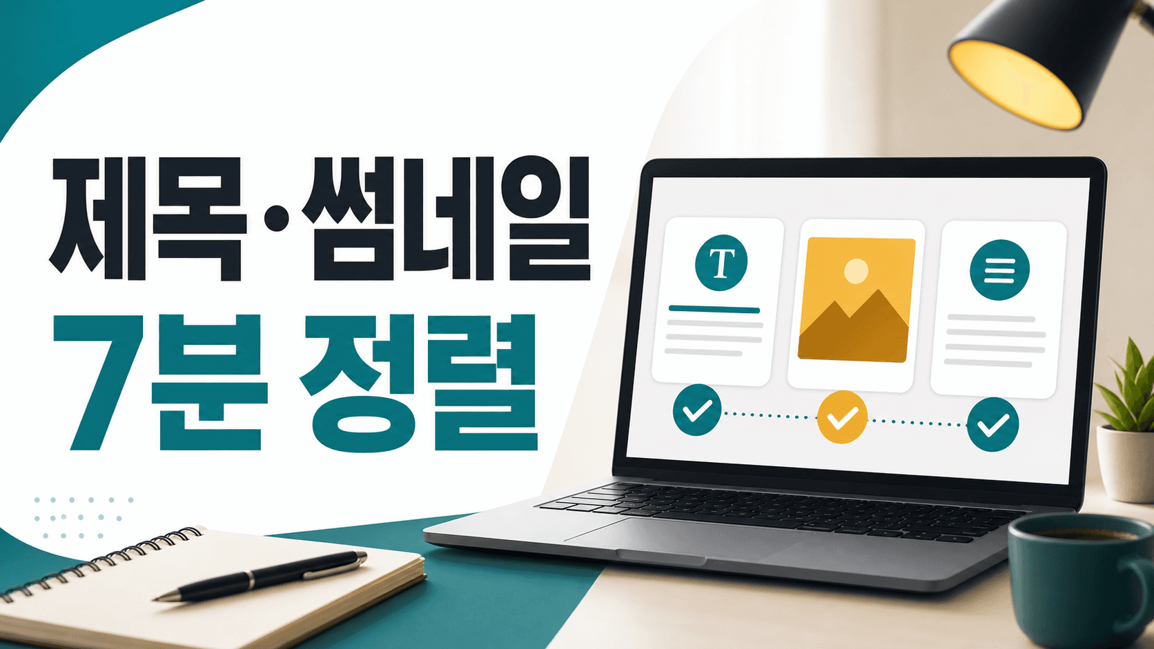 워드프레스 제목·썸네일이 따로 놀 때 7분 만에 클릭 후 이탈 줄이는 5단계 대표 이미지