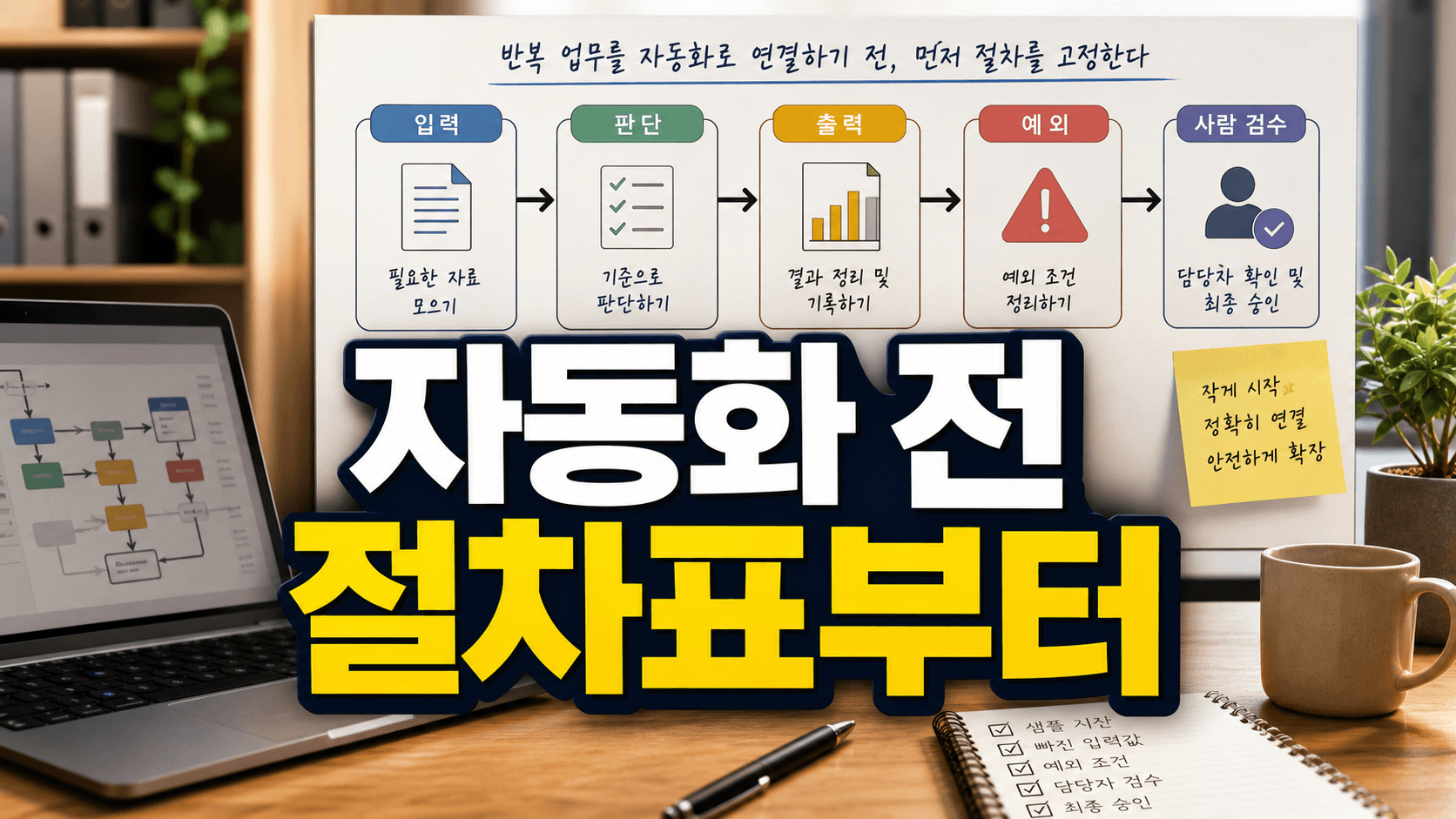 반복 업무가 말로만 돌 때, ChatGPT로 실행 순서를 고정하는 법 대표 이미지
