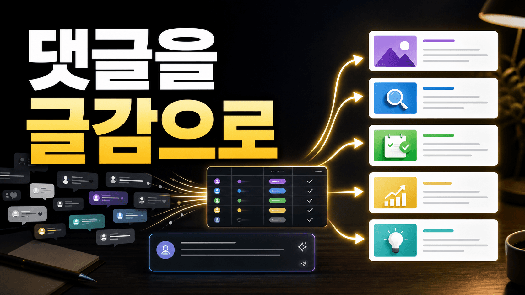 댓글 반응이 흩어질 때, 7분 만에 다음 글 5개 뽑는 ChatGPT 프롬프트 대표 이미지